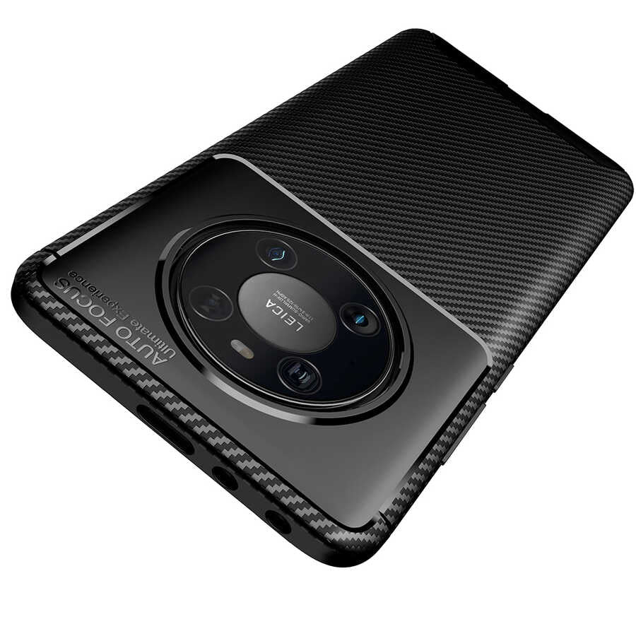Huawei Mate 40 Pro Kılıf Zore Negro Silikon Kapak Siyah
