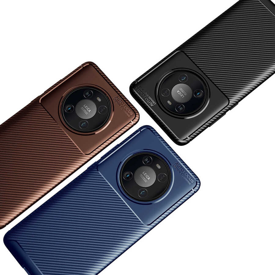 Huawei Mate 40 Pro Kılıf Zore Negro Silikon Kapak Lacivert