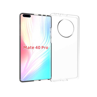 Huawei Mate 40 Pro Kılıf Zore Süper Silikon Kapak Renksiz
