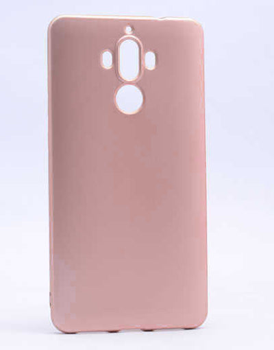 Huawei Mate 9 Kılıf Zore Premier Silikon Kapak Rose Gold