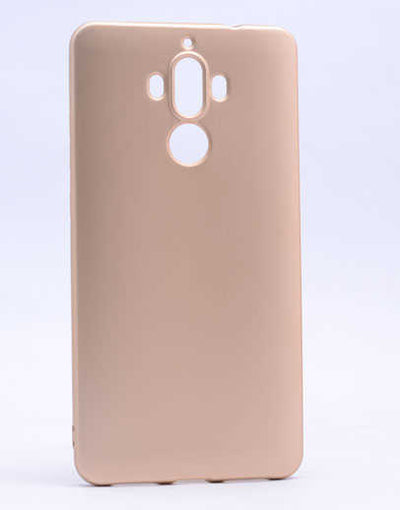 Huawei Mate 9 Kılıf Zore Premier Silikon Kapak Gold