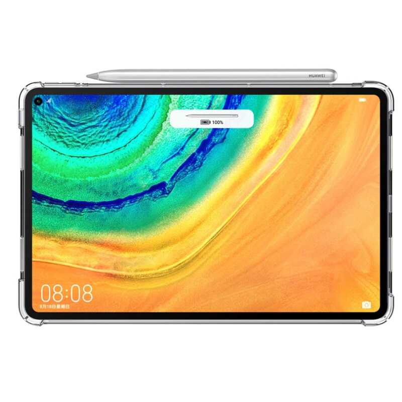Huawei MatePad 10.4 Kılıf Zore Tablet Nitro Anti Shock Silikon Kapak Renksiz