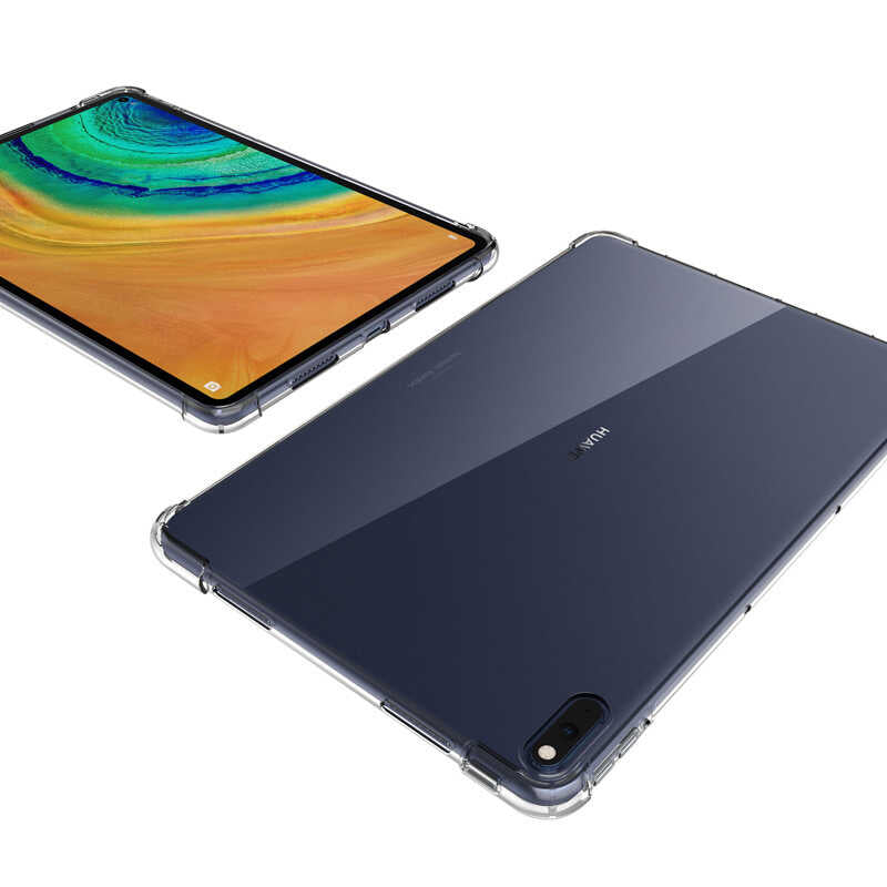 Huawei MatePad 10.4 Kılıf Zore Tablet Nitro Anti Shock Silikon Kapak Renksiz