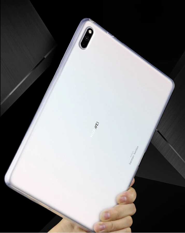 Huawei MatePad 10.4 Kılıf Zore Tablet Süper Silikon Kapak Renksiz