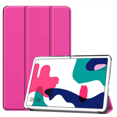 Huawei MatePad 10.4 Zore Smart Cover Standlı 1-1 Kılıf Pembe