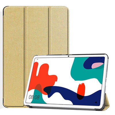 Huawei MatePad 10.4 Zore Smart Cover Standlı 1-1 Kılıf Gold