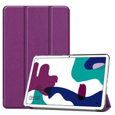 Huawei MatePad 10.4 Zore Smart Cover Standlı 1-1 Kılıf Mor