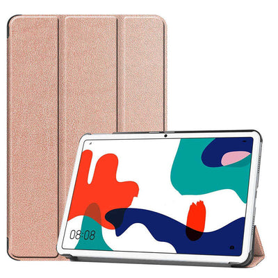 Huawei MatePad 10.4 Zore Smart Cover Standlı 1-1 Kılıf Rose Gold