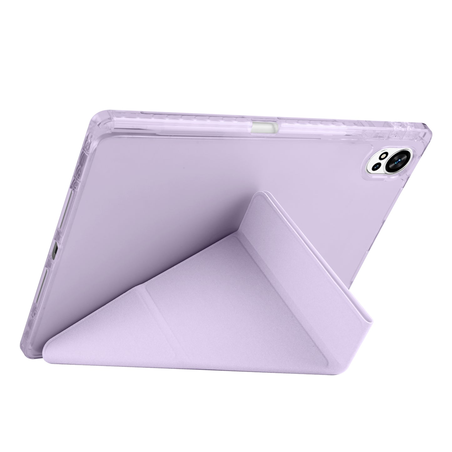 Huawei Matepad 12X Kılıf Zore Tri Folding Kalem Bölmeli Standlı Kılıf Mor