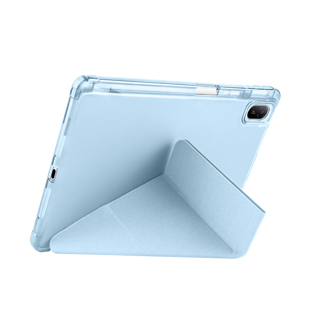 Huawei Matepad SE 11 Kılıf Zore Tri Folding Kalem Bölmeli Standlı Kılıf Mor