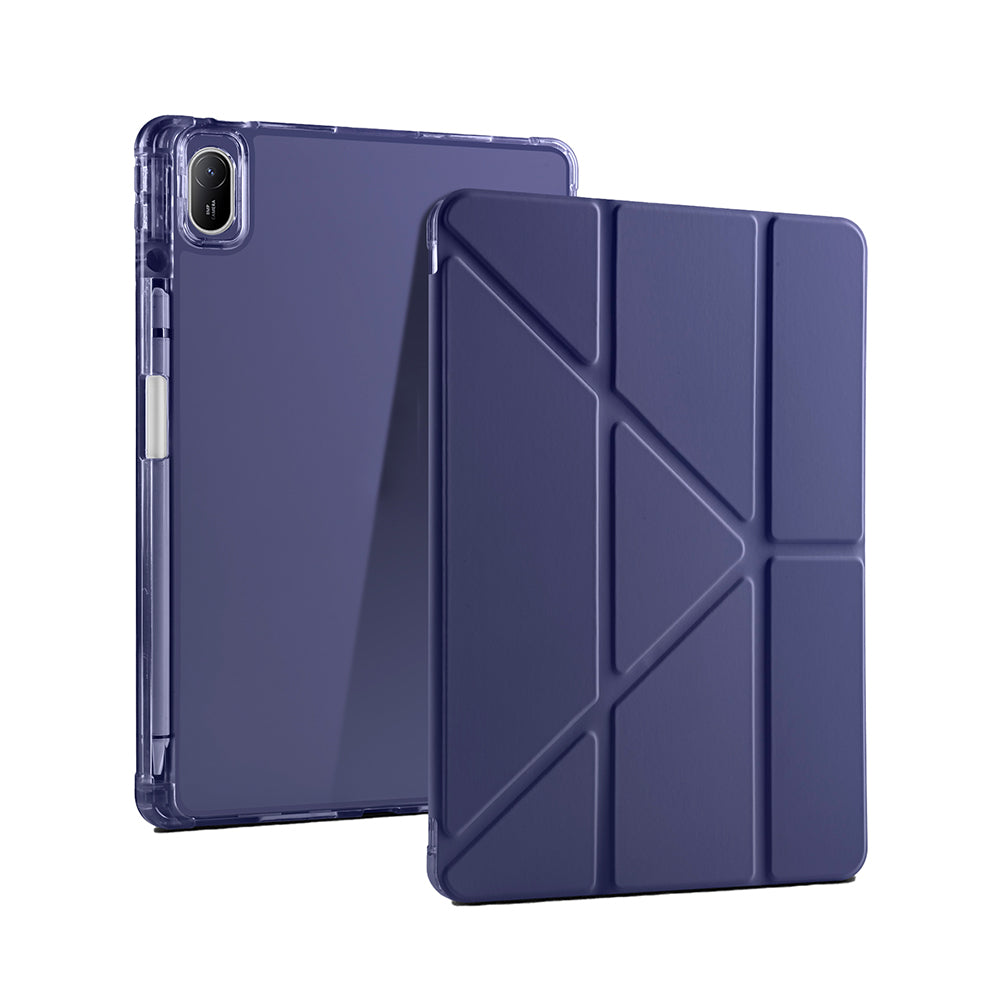 Huawei Matepad SE 11 Kılıf Zore Tri Folding Kalem Bölmeli Standlı Kılıf Mor