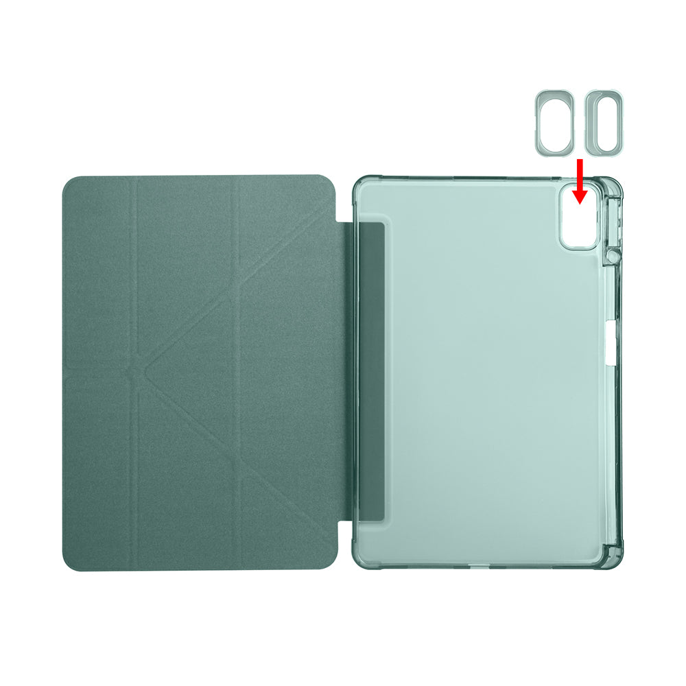 Huawei Matepad SE 11 Kılıf Zore Tri Folding Kalem Bölmeli Standlı Kılıf Mor