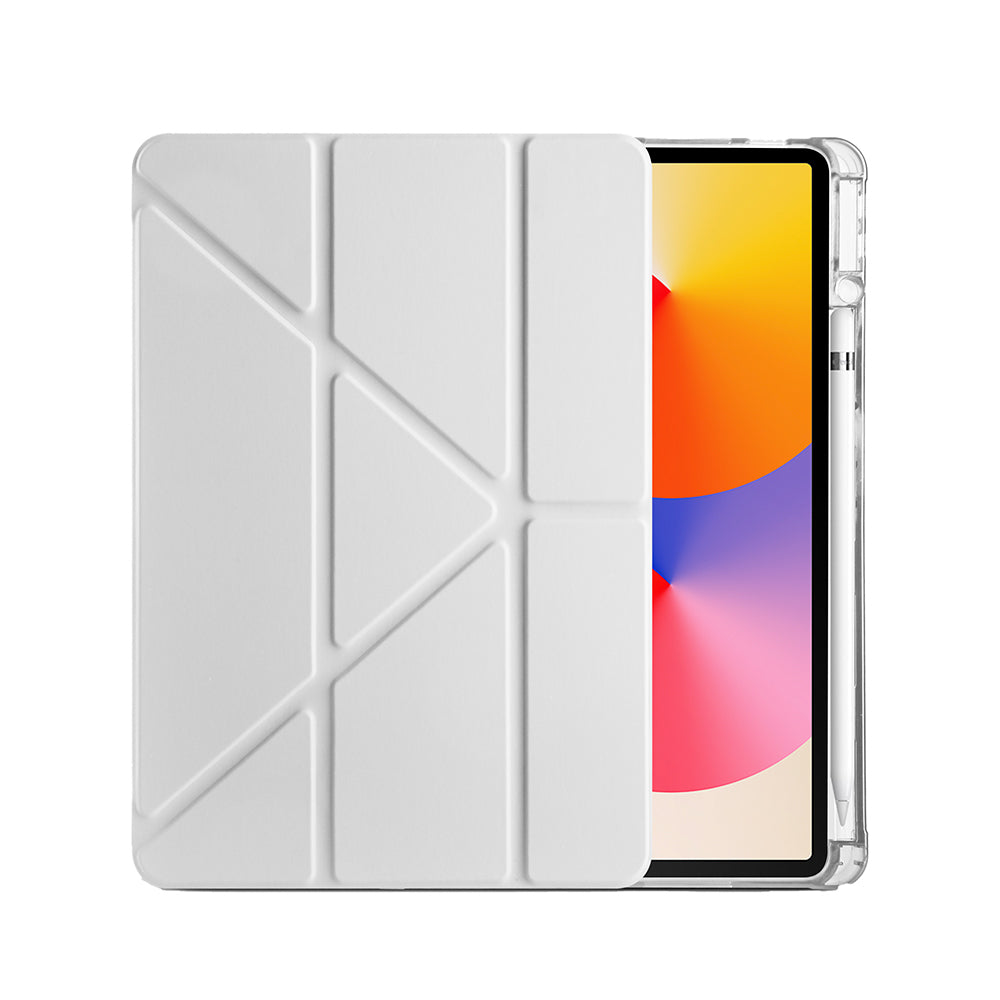 Huawei Matepad SE 11 Kılıf Zore Tri Folding Kalem Bölmeli Standlı Kılıf Mor