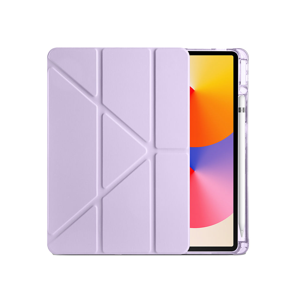 Huawei Matepad SE 11 Kılıf Zore Tri Folding Kalem Bölmeli Standlı Kılıf Mor