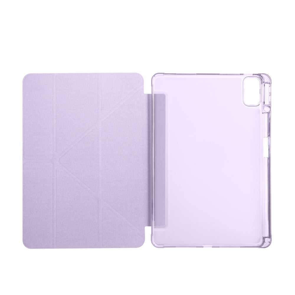 Huawei Matepad SE 11 Kılıf Zore Tri Folding Kalem Bölmeli Standlı Kılıf Mor