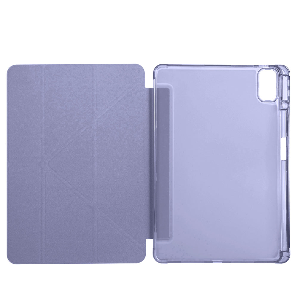 Huawei Matepad SE 11 Kılıf Zore Tri Folding Kalem Bölmeli Standlı Kılıf Mor