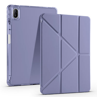 Huawei Matepad SE 11 Kılıf Zore Tri Folding Kalem Bölmeli Standlı Kılıf Mor