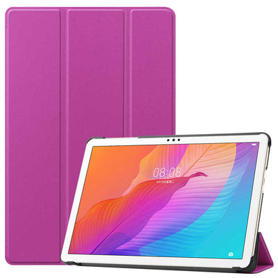 Huawei MatePad T10 Zore Smart Cover Standlı 1-1 Kılıf Pembe