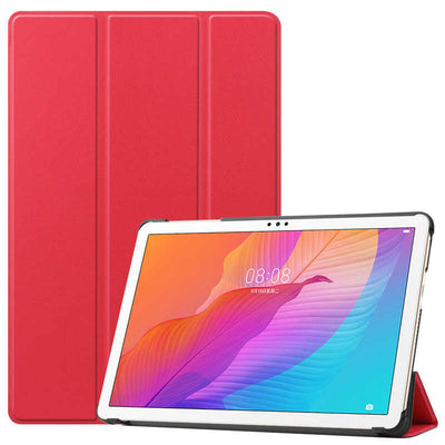 Huawei MatePad T10 Zore Smart Cover Standlı 1-1 Kılıf Kırmızı