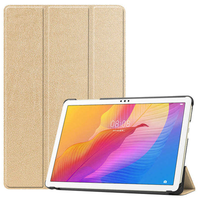 Huawei MatePad T10 Zore Smart Cover Standlı 1-1 Kılıf Gold