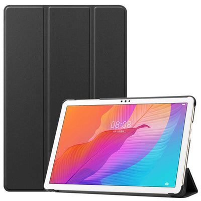 Huawei MatePad T10 Zore Smart Cover Standlı 1-1 Kılıf Siyah