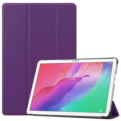 Huawei MatePad T10 Zore Smart Cover Standlı 1-1 Kılıf Mor