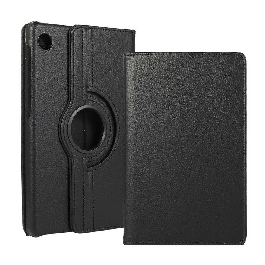 Huawei MatePad T10S Zore Dönebilen Standlı Kılıf Siyah
