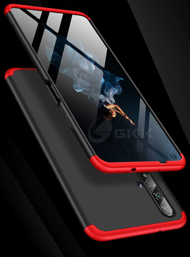 Huawei Nova 5T Kılıf Zore Ays Kapak Siyah-Mavi