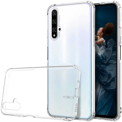 Huawei Nova 5T Kılıf Zore Nitro Anti Shock Silikon Renksiz
