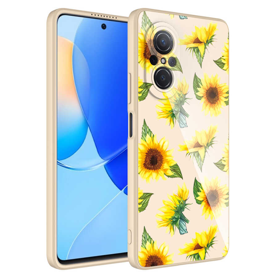 Huawei Nova 9 SE Kılıf Kamera Korumalı Desenli Sert Silikon Zore Epoksi Kapak NO2