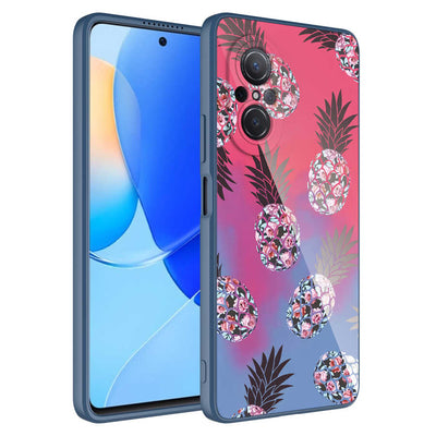 Huawei Nova 9 SE Kılıf Kamera Korumalı Desenli Sert Silikon Zore Epoksi Kapak NO3