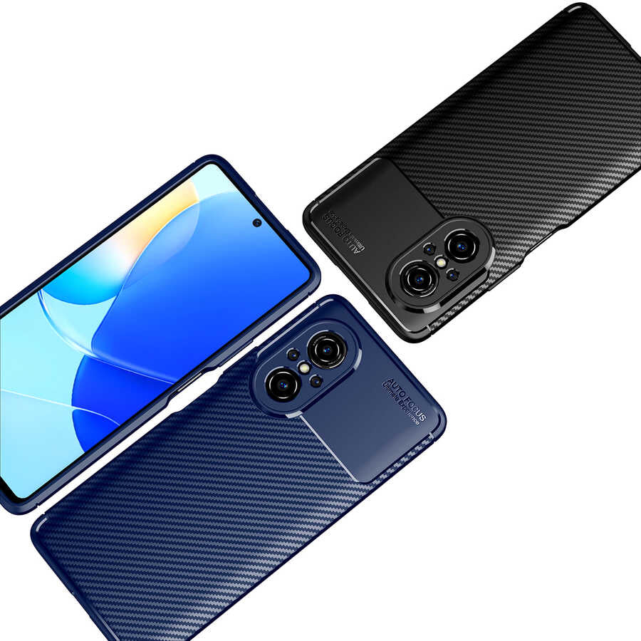 Huawei Nova 9 SE Kılıf Zore Negro Silikon Kapak Lacivert
