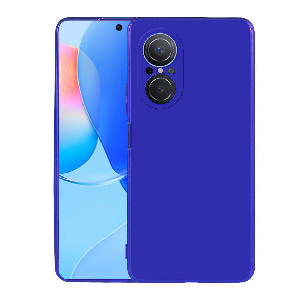 Huawei Nova 9 SE Kılıf Zore Premier Silikon Kapak Saks Mavi