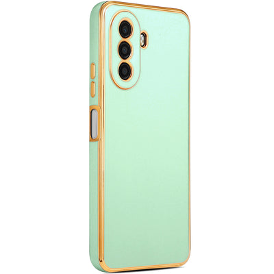 Huawei Nova Y70 Kılıf Zore Bark Kapak Açık Yeşil