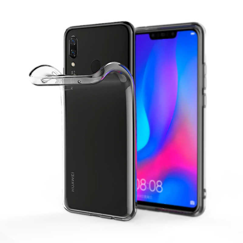 Huawei P Smart 2019 Kılıf Zore Süper Silikon Kapak Renksiz