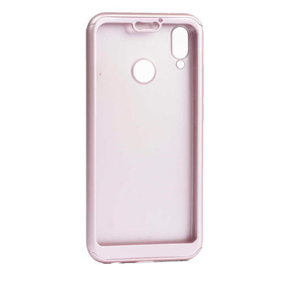 Huawei P Smart 2019 Kılıf Zore 360 3 Parçalı Rubber Kapak Gri