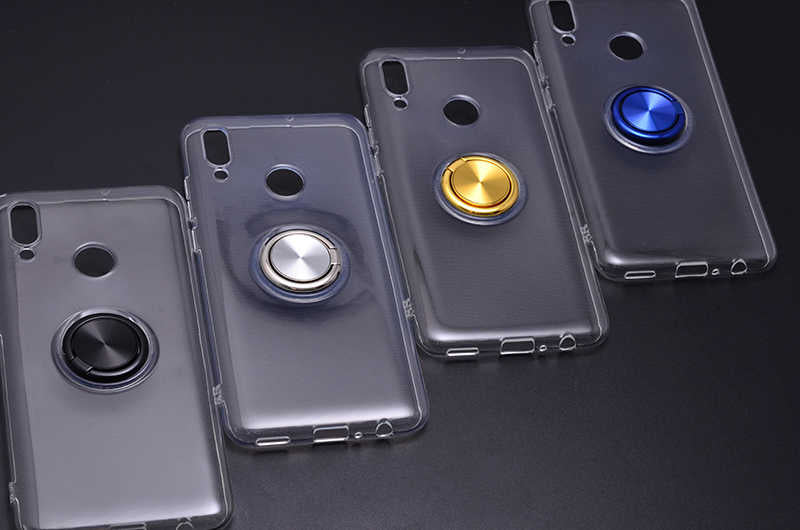 Huawei P Smart 2019 Kılıf Zore Les Silikon Mavi