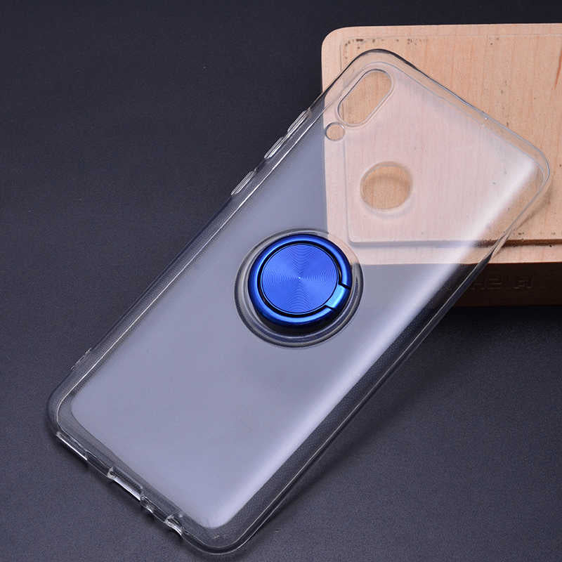 Huawei P Smart 2019 Kılıf Zore Les Silikon Mavi