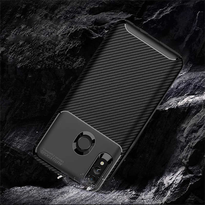 Huawei P Smart 2019 Kılıf Zore Negro Silikon Kapak Kahverengi