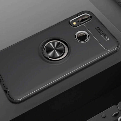 Huawei P Smart 2019 Kılıf Zore Ravel Silikon Kapak Siyah