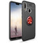 Huawei P Smart 2019 Kılıf Zore Ravel Silikon Kapak Siyah-Kırmızı
