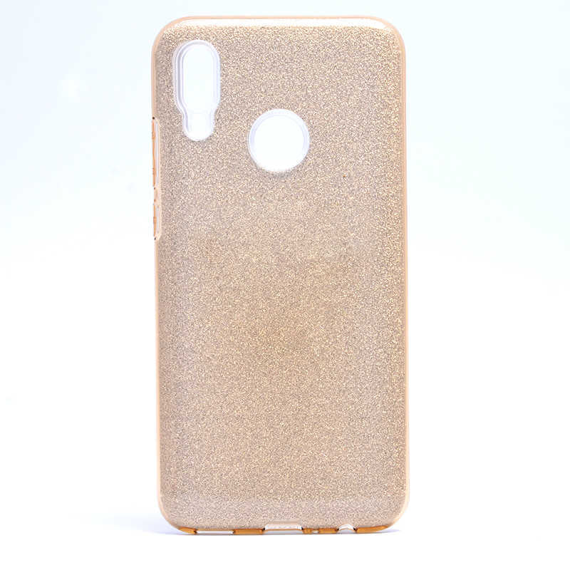 Huawei P Smart 2019 Kılıf Zore Shining Silikon Gold