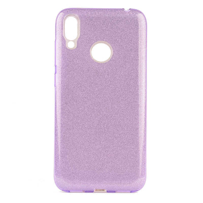 Huawei P Smart 2019 Kılıf Zore Shining Silikon Mor