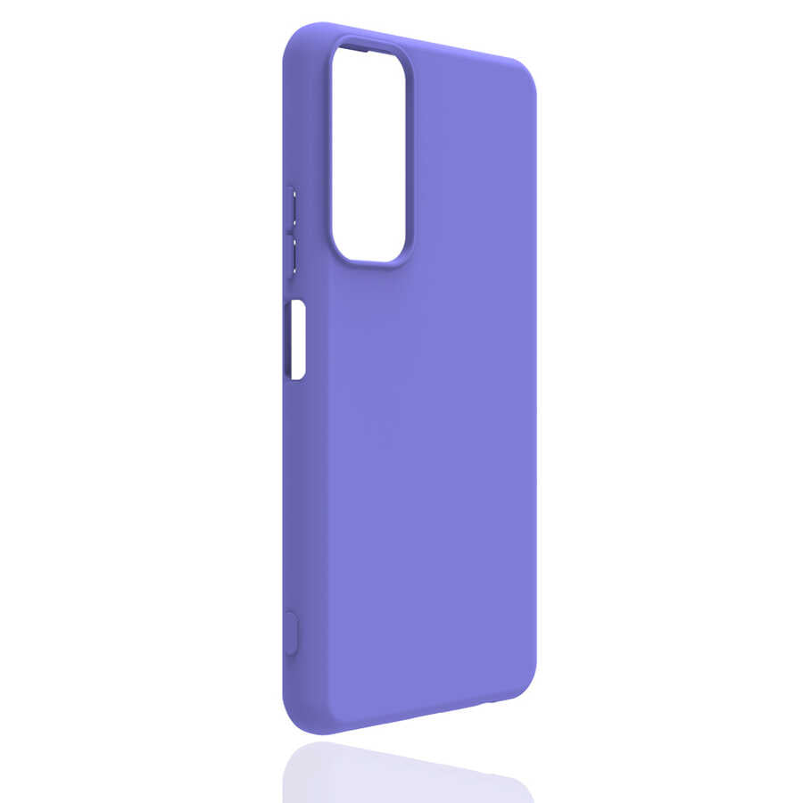 Huawei P Smart 2021 Kılıf Zore Biye Silikon Mor