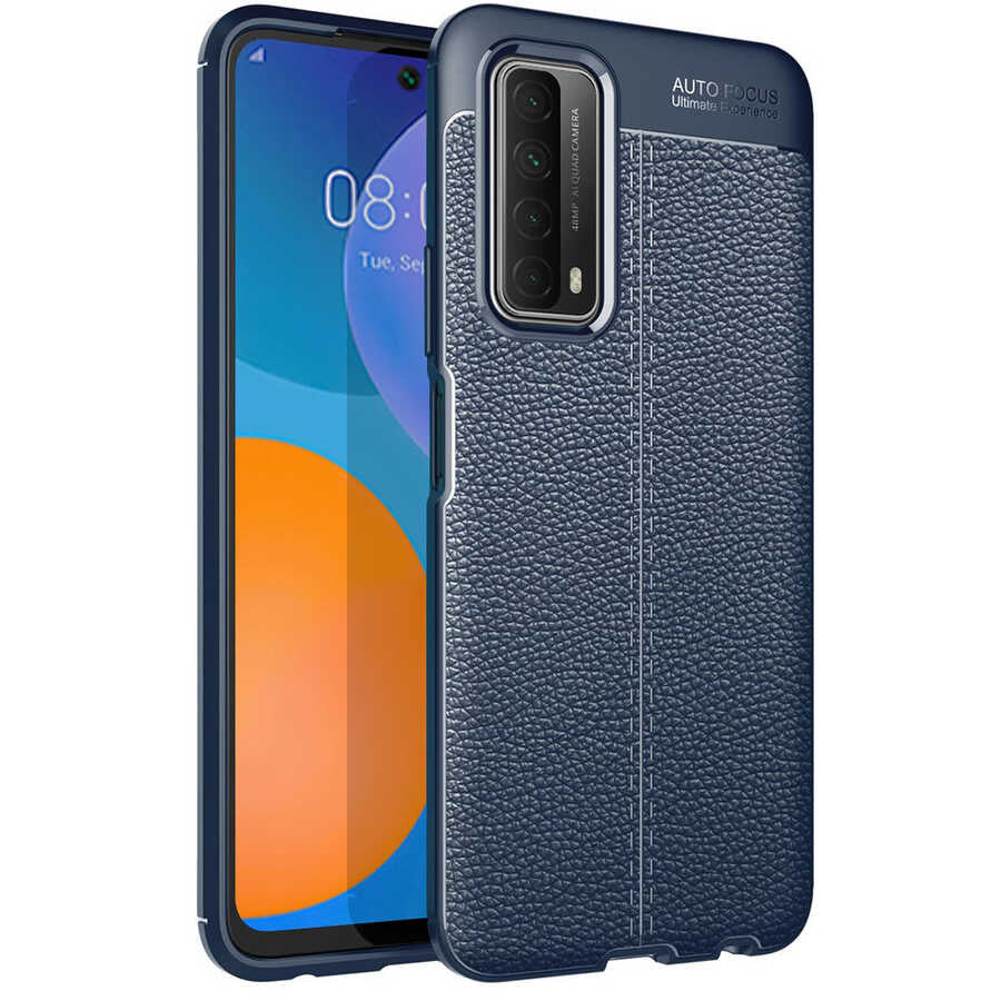 Huawei P Smart 2021 Kılıf Zore Niss Silikon Kapak Lacivert