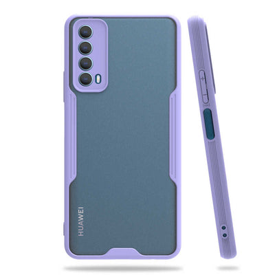 Huawei P Smart 2021 Kılıf Zore Parfe Kapak Siyah