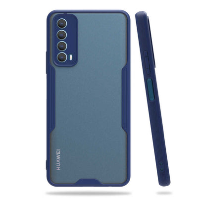 Huawei P Smart 2021 Kılıf Zore Parfe Kapak Lacivert