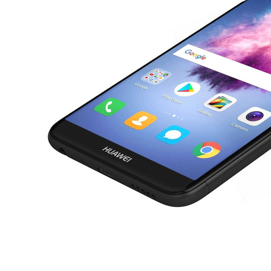 Huawei P Smart Davin 5D Cam Ekran Koruyucu Siyah