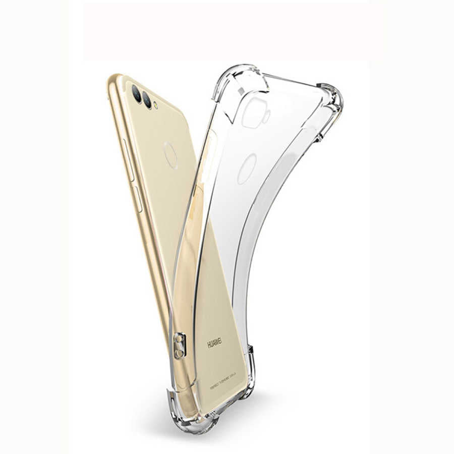 Huawei P Smart Kılıf Zore Nitro Anti Shock Silikon Renksiz