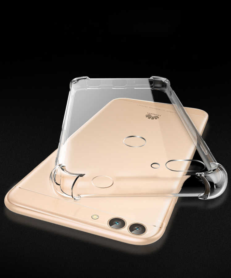 Huawei P Smart Kılıf Zore Nitro Anti Shock Silikon Renksiz